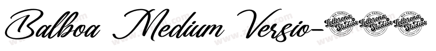 Balboa Medium Versio字体转换 Balboa Medium Versio字体转换